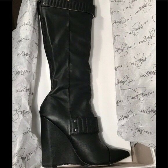 GX Gwen Stefani Hideko knee high wedge boots 8 - Picture 5 of 5